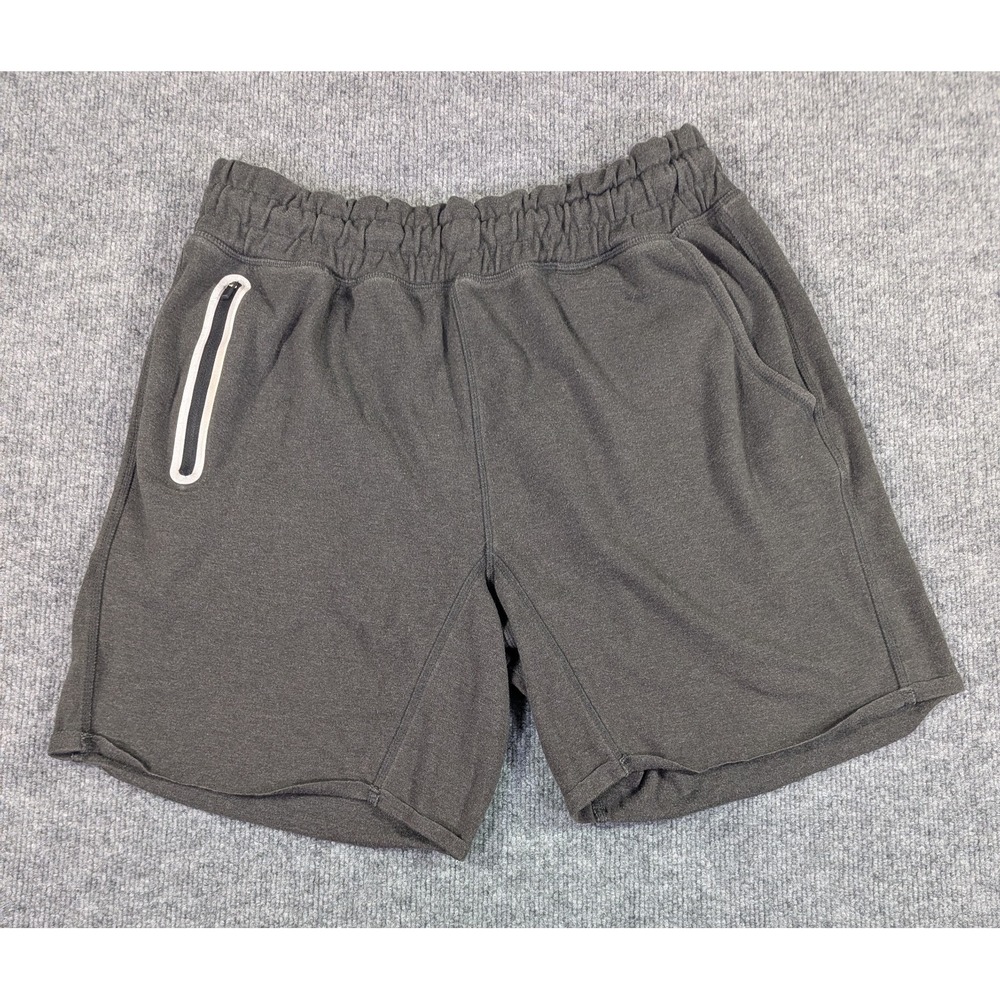 The Normal Brand Puremeso Gym Shorts Men's Size Large Brown Zip Pocket